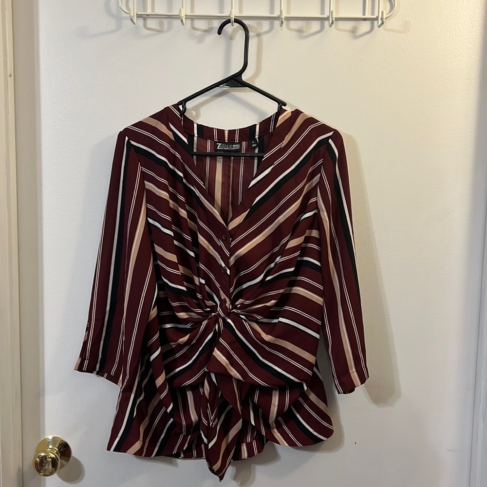 7th Avenue polyester shirt -M